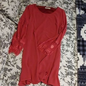 Coral dress. Never worn.